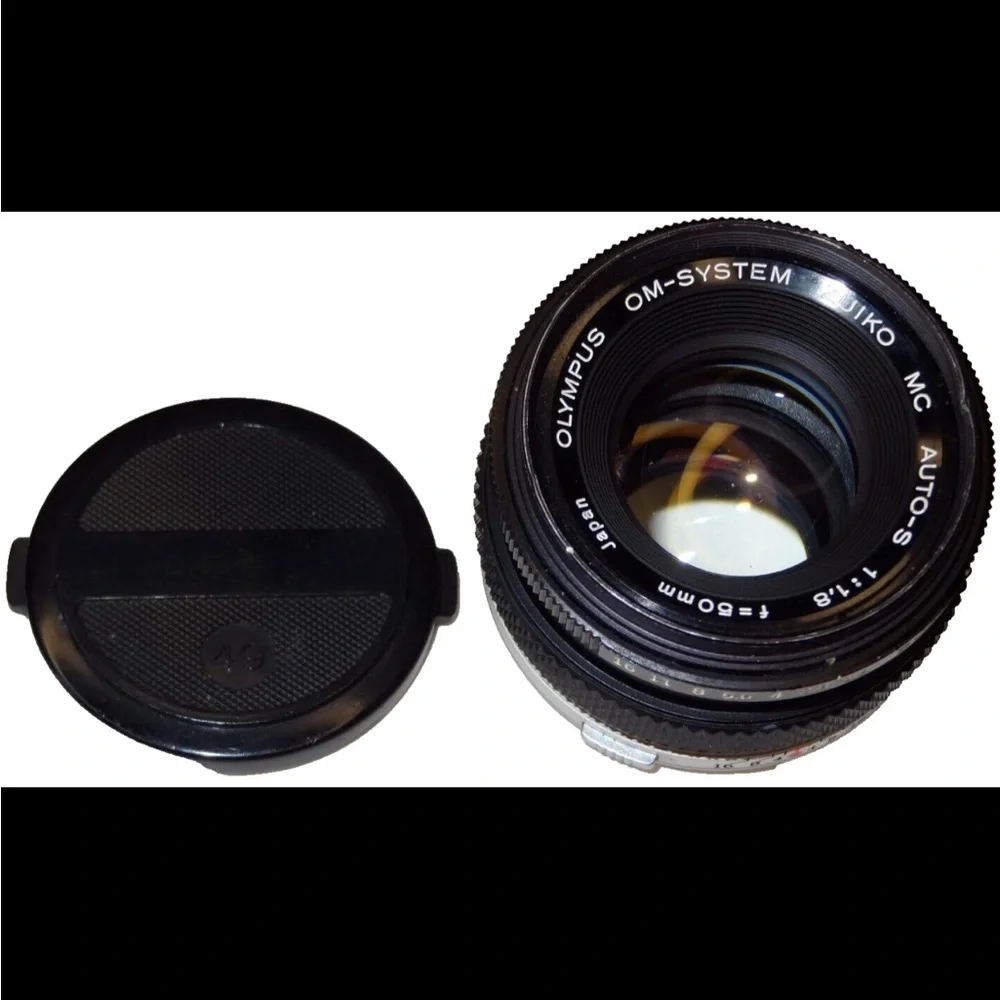 Olympus Zuiko 50mm f/1.8 Prime Lens — Black with Green Marking